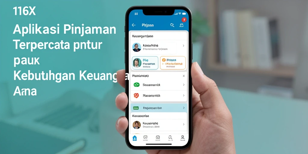 Antarmuka aplikasi 116X yang intuitif dan mudah digunakan.