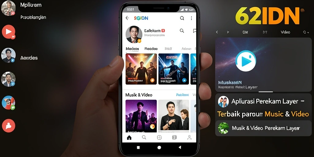 Antarmuka intuitif aplikasi Perekam Layar 62IDN yang menawan.
