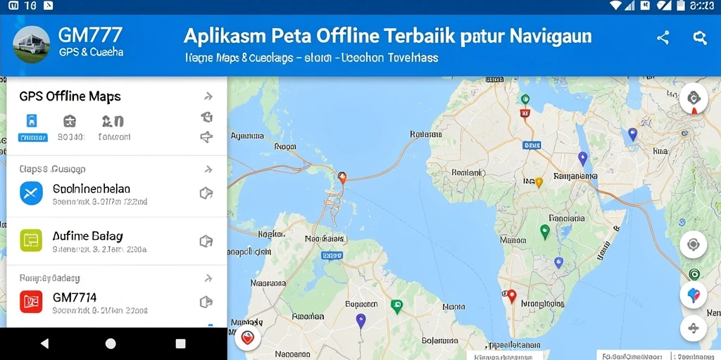 Antarmuka pengguna GM777 yang intuitif dan mudah digunakan.